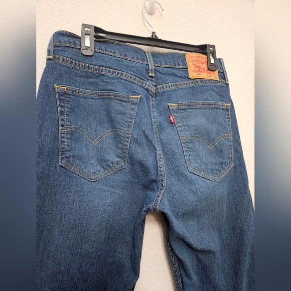 Levi's 514 Mens 32 Waist 30 Length Straight Leg medium Wash Denim Jeans - Picture 10 of 12